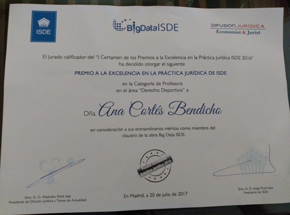 Asociada con ISDE Instituto Superior de Derecho y Economía